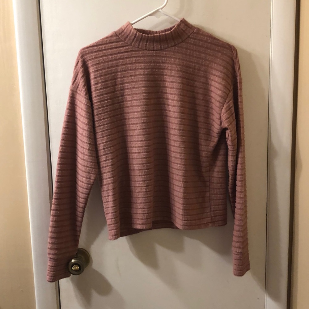 Pink Turtleneck Croptop